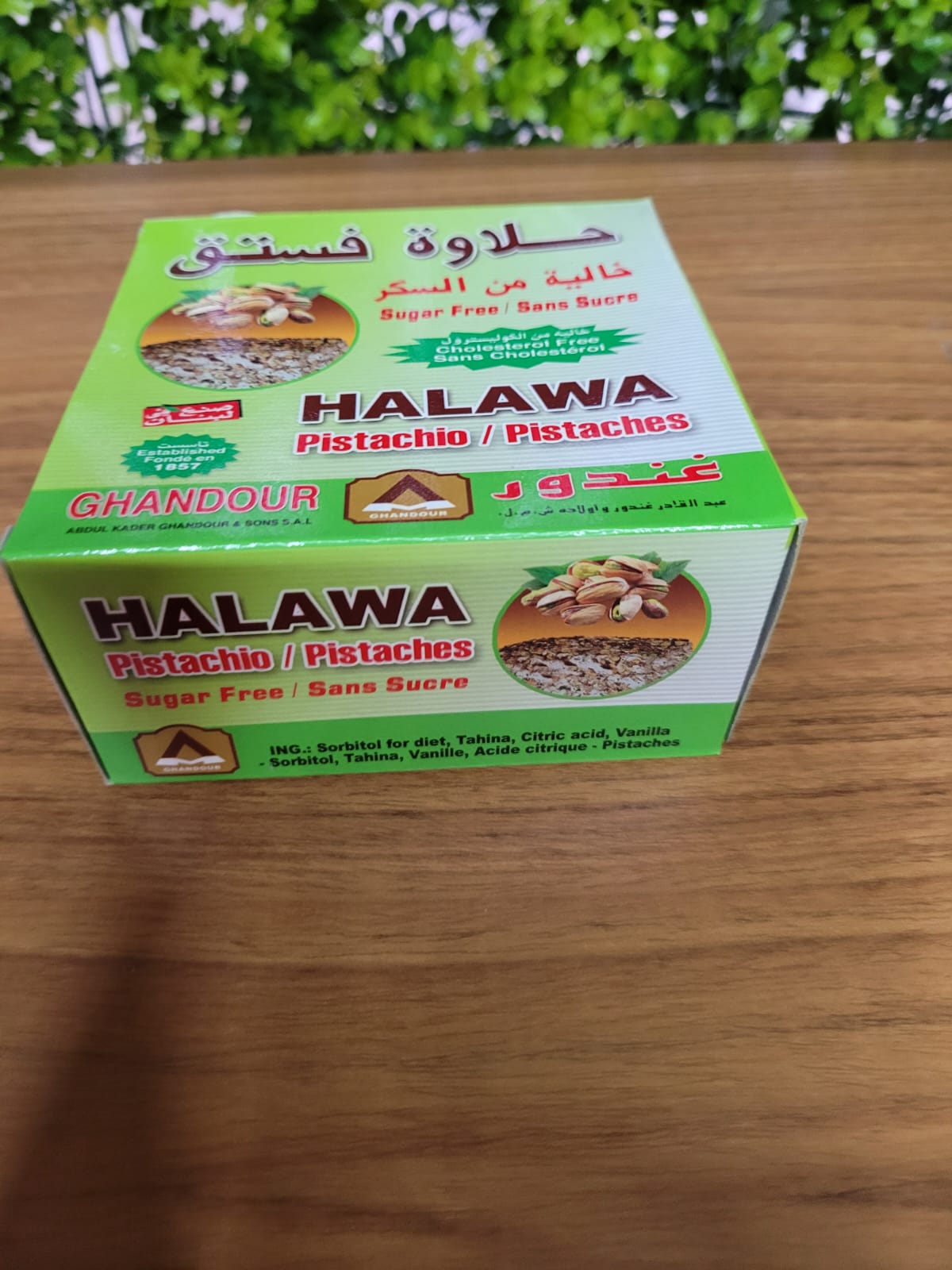 Halawa Doce de Gergelim com Pistache Ghandour sem Açucar