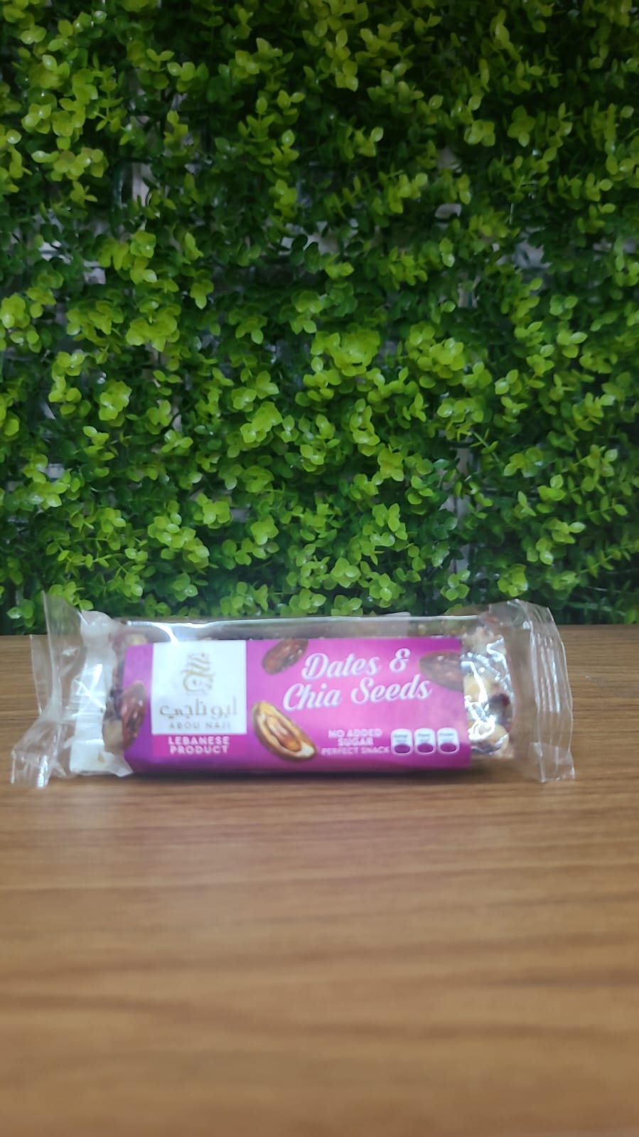 Barra de Tâmaras com sementes de Chia sem açúcar