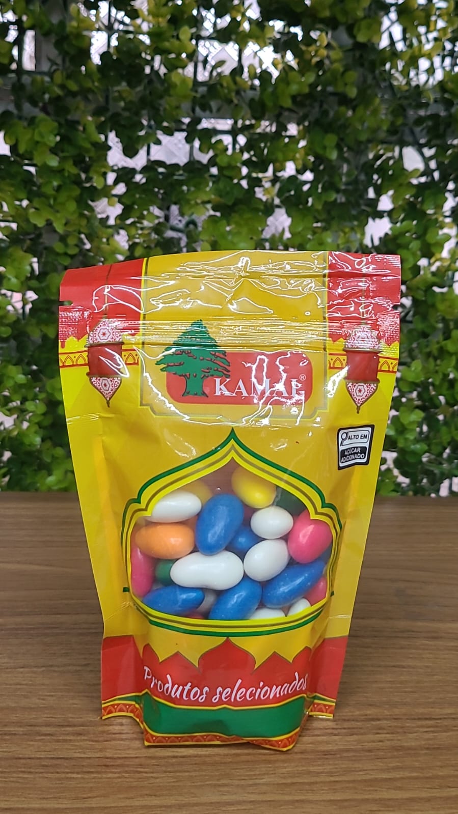 amendoa confeitada colorida